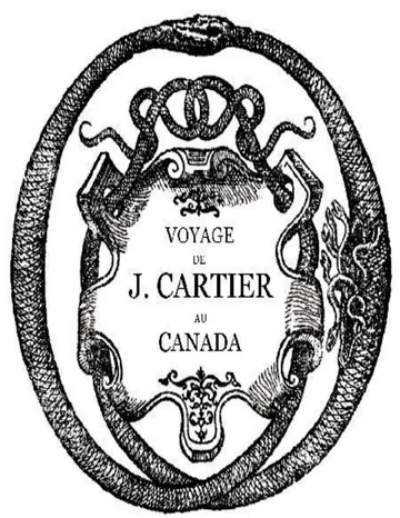 Bref récit et succincte narration de la navigation faite en MDXXXV et MDXXXVI par le capitaine Jacques Cartier aux îles de Canada, Hochelaga, Saguenay et autres de Jacques Cartier, couverture du livre