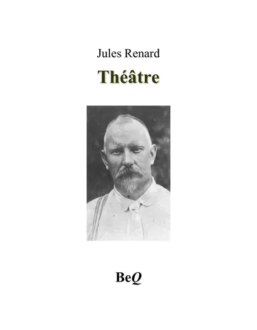 Théâtre de Jules Renard, couverture du livre