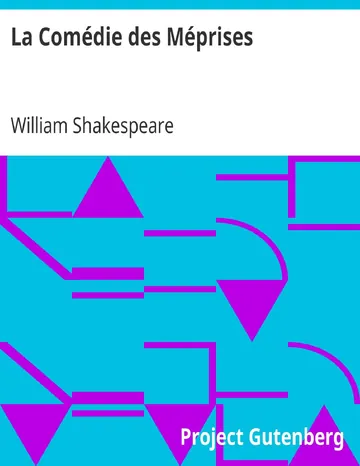 La Comédie des Méprises de William Shakespeare, couverture du livre