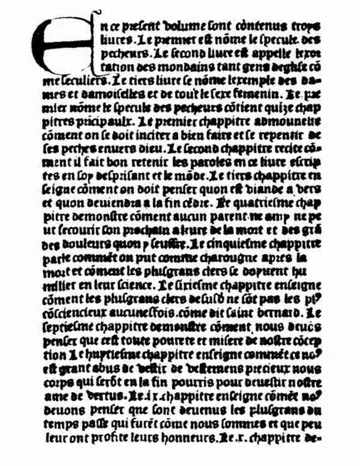 Le specule des pecheurs d’active 15th century von Kastl Johannes, couverture du livre