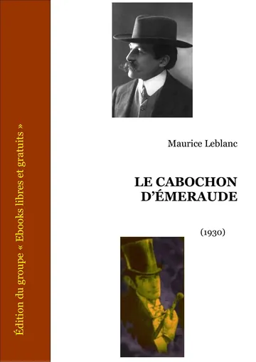 Le Cabochon D’émeraude de Maurice Leblanc, couverture du livre