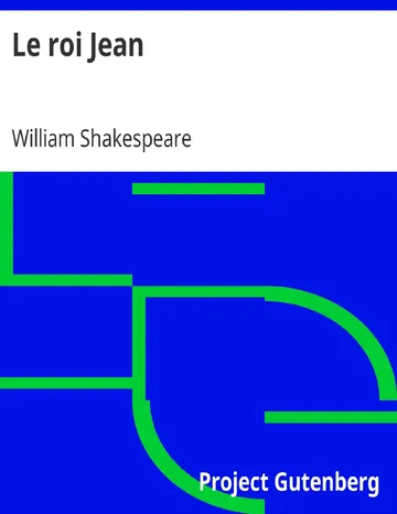Le roi Jean de William Shakespeare, couverture du livre
