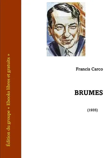 Brumes de Francis Carco, couverture du livre