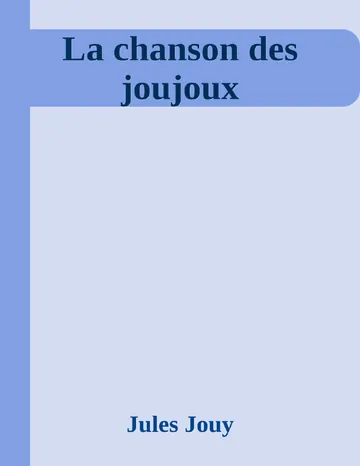La chanson des joujoux de Jules Jouy, couverture du livre