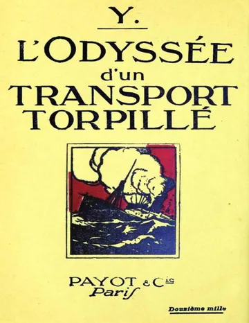 L'odyssée d'un transport torpillé de Maurice Larrouy, couverture du livre