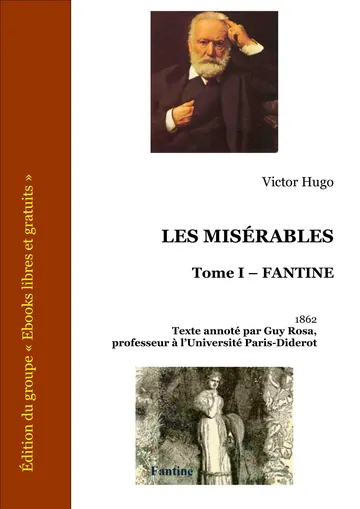 Les Misérables - Tome I - Fantine de Victor Hugo, couverture du livre