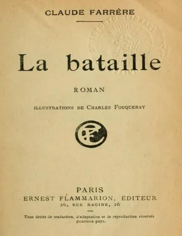 La Bataille de Claude Farrère, couverture du livre