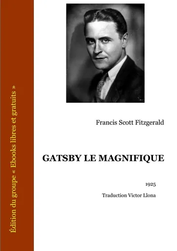 Gatsby le magnifique de Francis Scott Fitzgerald, couverture du livre