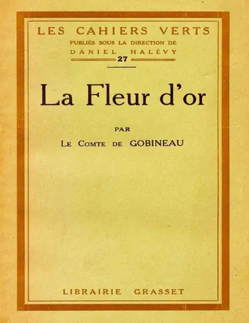 La fleur d'or de comte de Arthur Gobineau, couverture du livre