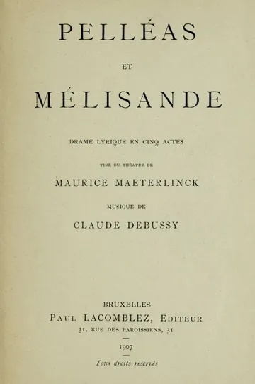Pelléas Et Mélisande de Maurice Maeterlinck, couverture du livre