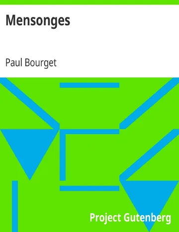 Mensonges de Paul Bourget, couverture du livre