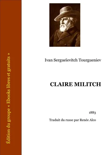 Claire Militch d’Ivan Sergueïevitch Tourgueniev, couverture du livre
