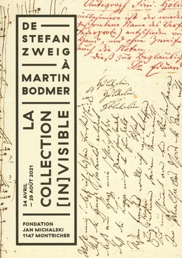 De Stefan Zweig à Martin Bodmer - La collection (in)visible - 150dpi de Nainuwa, couverture du livre
