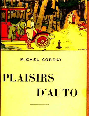 Plaisirs d'auto de Michel Corday, couverture du livre