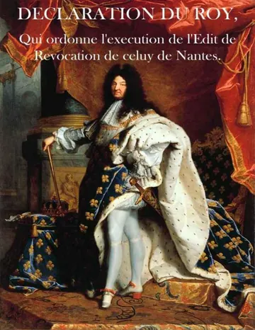 Declaration du Roy, qui ordonne l'execution de l'Edit de Revocation de celuy de Nantes de France. Sovereign, couverture du livre