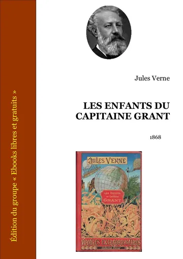 Les enfants du capitaine Grant de Jules Verne, couverture du livre