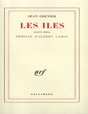 Les Îles de Jean Grenier, couverture du livre
