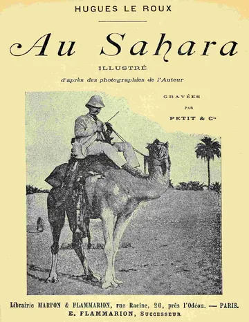 Au Sahara d’Hugues Le Roux, couverture du livre