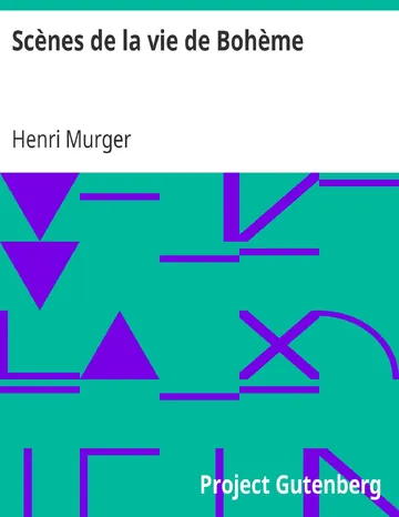 Scènes de la vie de Bohème d’Henri Murger, couverture du livre