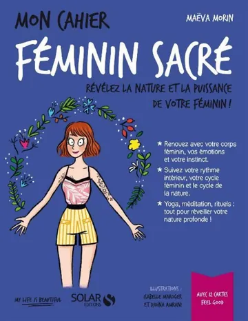 Mon cahier Féminin sacré de Maeva Morin, couverture du livre