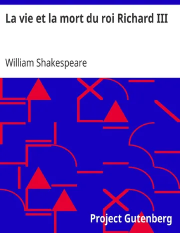 La vie et la mort du roi Richard III de William Shakespeare, couverture du livre