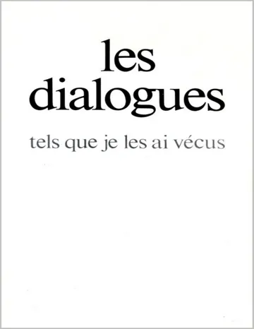 Les dialogues, tels que je les ai vécus de Gitta Mallasz, couverture du livre