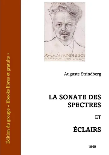 La Sonate des spectres - Éclairs d’August Strindberg, couverture du livre