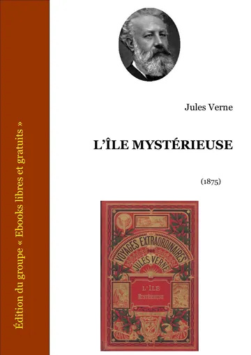 L'île mystérieuse de Jules Verne, couverture du livre