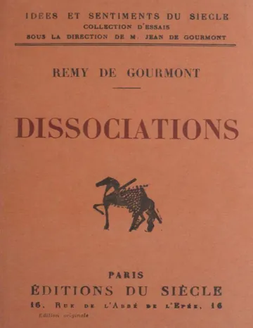 Dissociations de Remy de Gourmont, couverture du livre