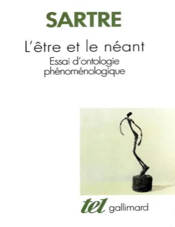 L'être et le néant de Jean-Paul Sartre, couverture du livre