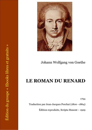 Le Roman Du Renard de Johann Wolfgang von Goethe, couverture du livre