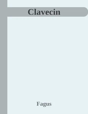 Clavecin de Fagus, couverture du livre