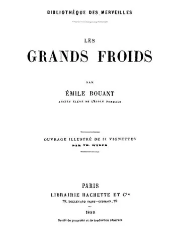 Les grands froids d’Emile Bouant, couverture du livre