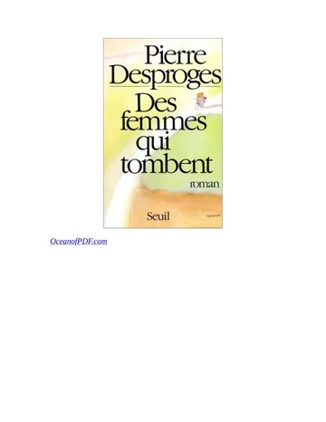 Des femmes qui tombent de Pierre Desproges, couverture du livre