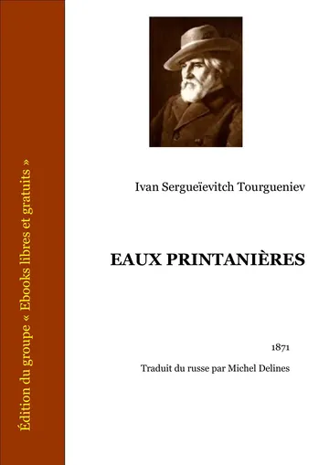 Eaux Printanières d’Ivan Sergueïevitch Tourgueniev, couverture du livre