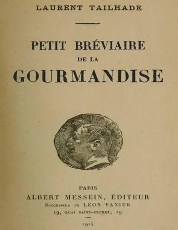 Petit bréviaire de la Gourmandise de Laurent Tailhade, couverture du livre