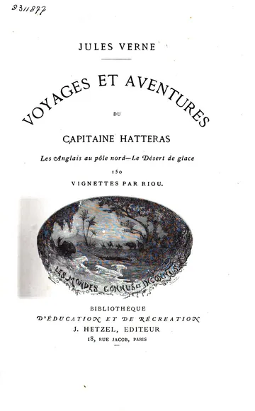 Aventures du Capitaine Hatteras de Jules Verne, couverture du livre