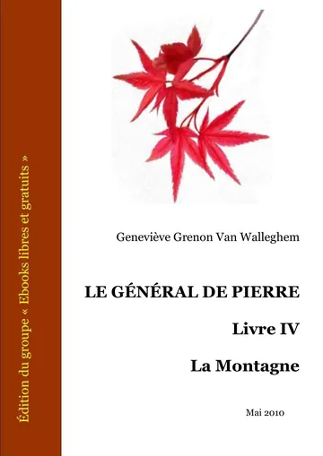 LE Général DE Pierre - Livre IV - La Montagne de Geneviève Grenon Van Walleghem, couverture du livre