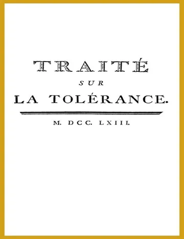 Traité sur la tolérance de Voltaire, couverture du livre
