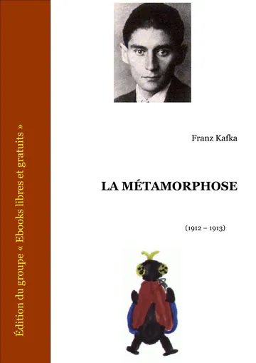 La Métamorphose de Frank Kafka, couverture du livre