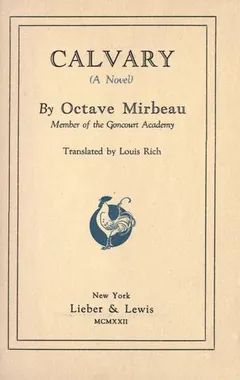 Le Calvaire d’Octave Mirbeau, couverture du livre