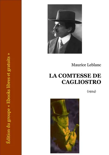 La comtesse de Cagliostro de Maurice Leblanc, couverture du livre