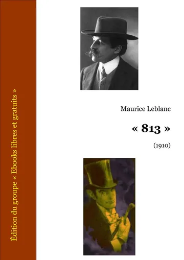 « 813 » de Maurice Leblanc, couverture du livre