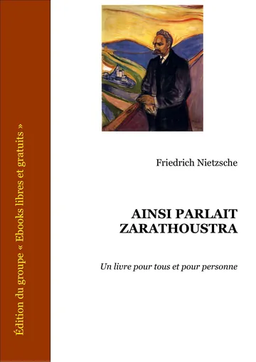 Ainsi Parlait Zarathoustra de Friedrich Nietzsche, couverture du livre