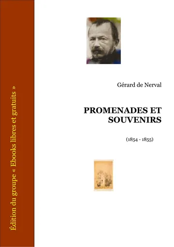 Promenades et souvenirs de Gérard de Nerval, couverture du livre