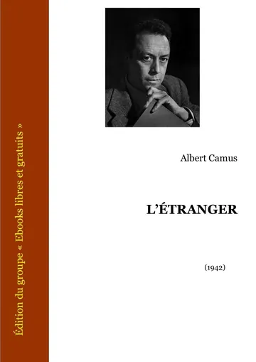 L’Étranger d’Albert Camus, couverture du livre