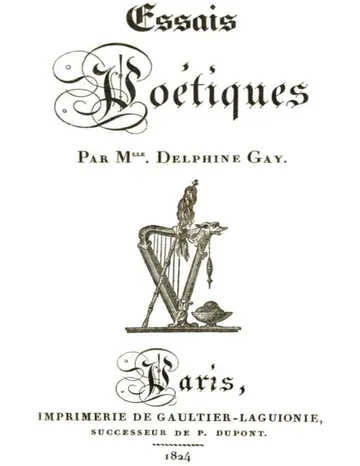 Essais poétiques de Mme Emile de Girardin, couverture du livre