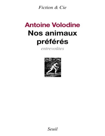 Nos animaux préférés d’Antoine Volodine, couverture du livre