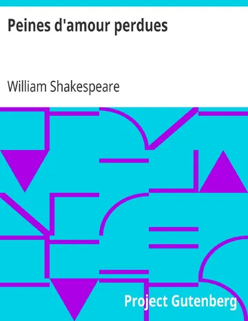 Peines d'amour perdues / Comédie de William Shakespeare, couverture du livre