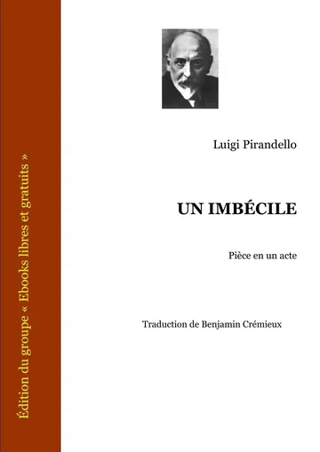 Un imbécile de Luigi Pirandello, couverture du livre